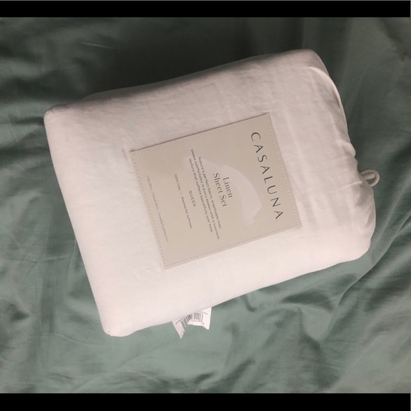 Casaluna Bedding Casaluna Queen Linen Sheet Set With Shams Poshmark